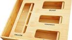 Photo 1 of  Bag Storage Organizer for Kitchen Drawer, Bamboo 