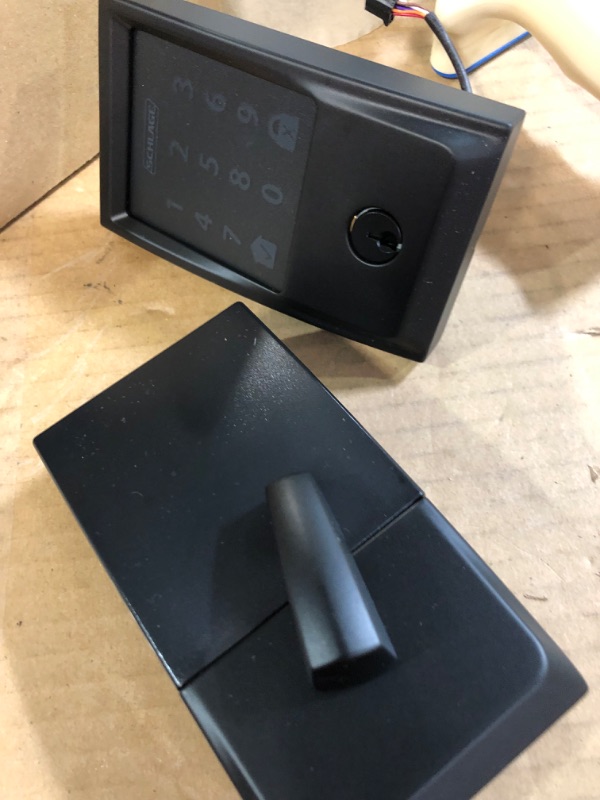 Photo 2 of **PARTS ONLY** Schlage Encode Smart Wi-Fi Deadbolt with Century Trim in Matte Black