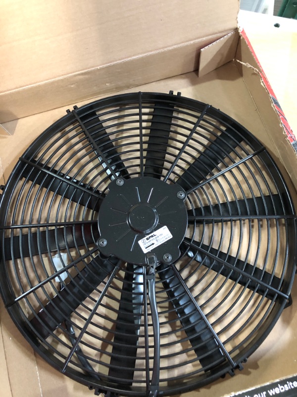 Photo 2 of Spal 30100400 16" Straight Blade Low Profile Fan