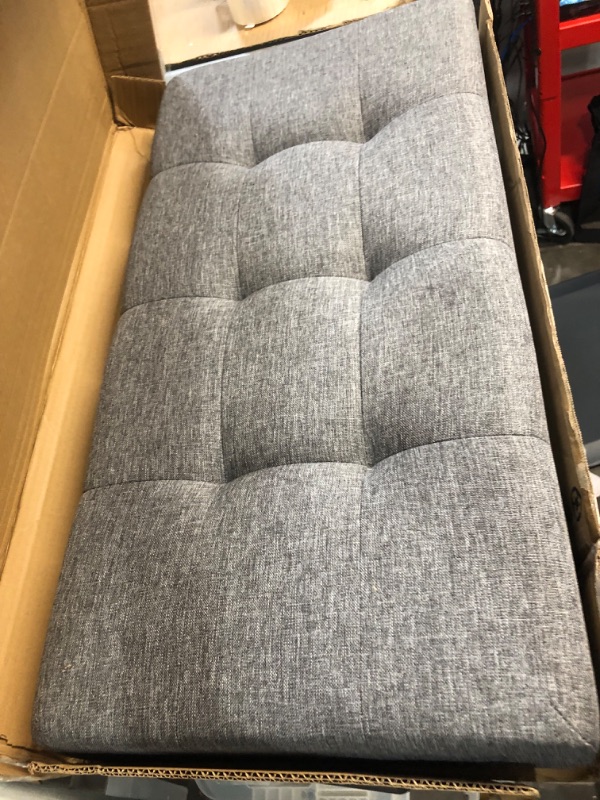 Photo 1 of SONGMICS 30 Inches Folding Storage Ottoman Bench