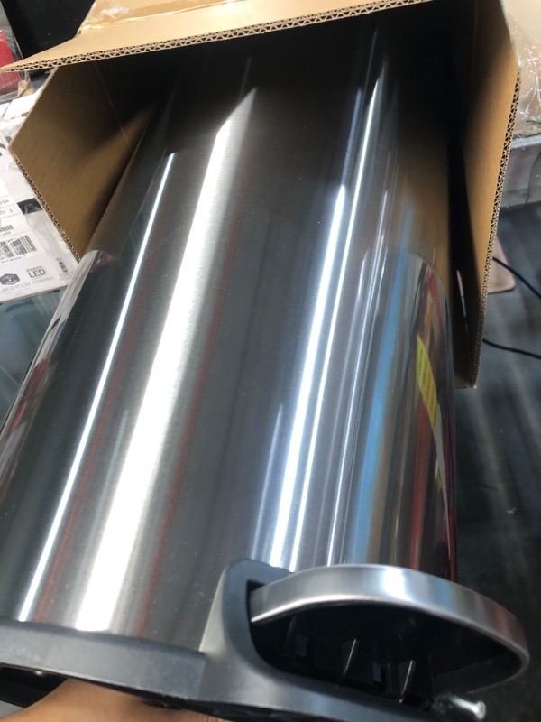 Photo 3 of 8 Gal. Stainless Steel Round Step-On Trash Can