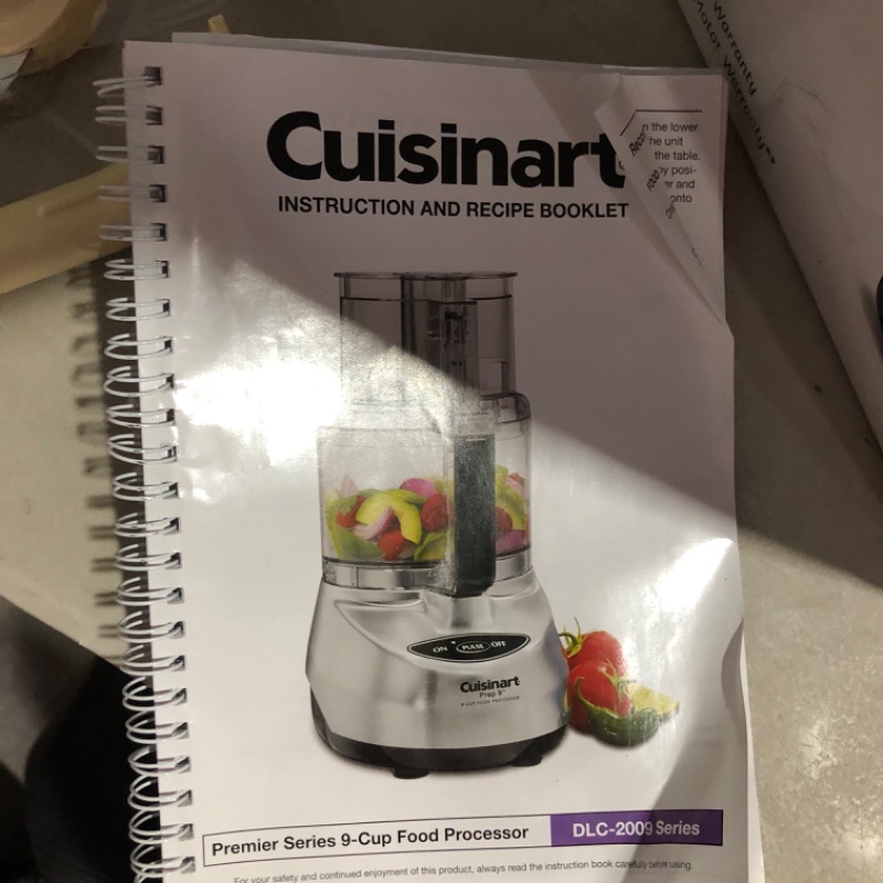 Photo 4 of **MISSING PIECE SEE NOTES**
Cuisinart DLC-2009GMAMZ Prep 9-Cup Food Processor, Gun Metal