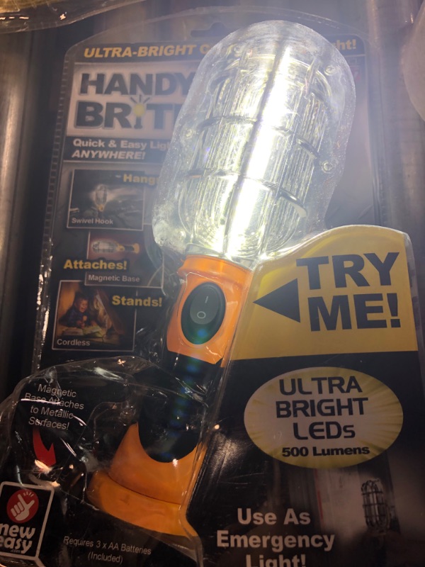 Photo 3 of Ontel Handy Brite Ultra-Bright Cordless LED Work Light, 