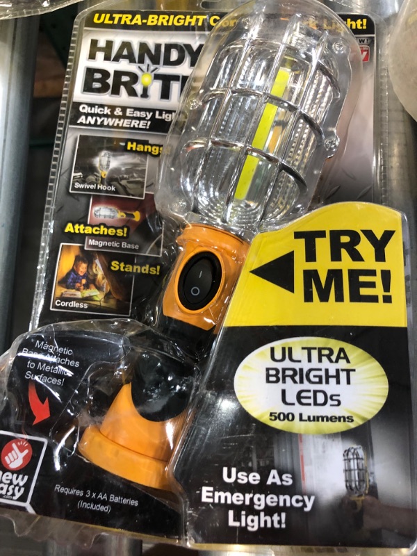 Photo 2 of Ontel Handy Brite Ultra-Bright Cordless LED Work Light, 