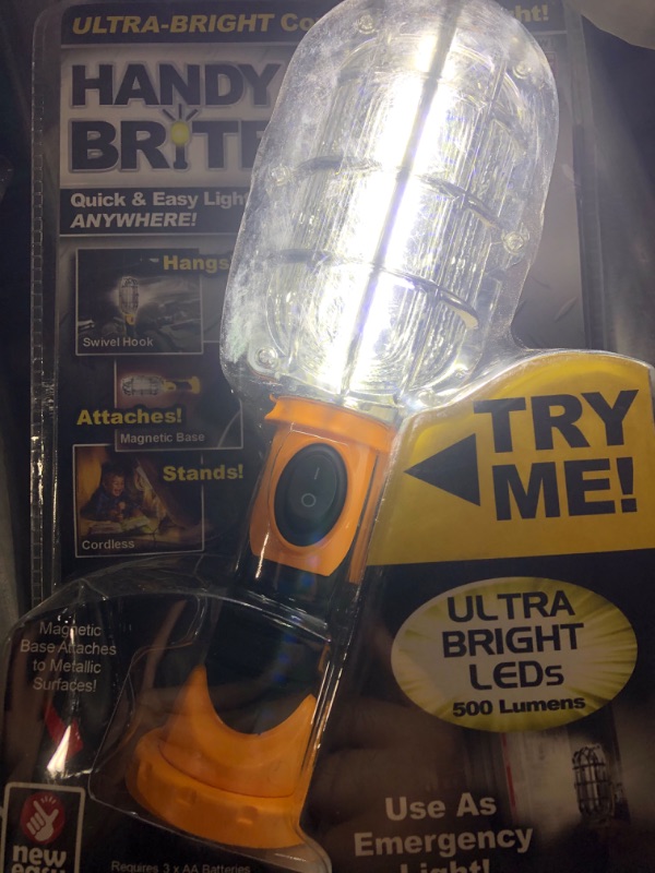 Photo 3 of Ontel Handy Brite Ultra-Bright Cordless LED Work Light,