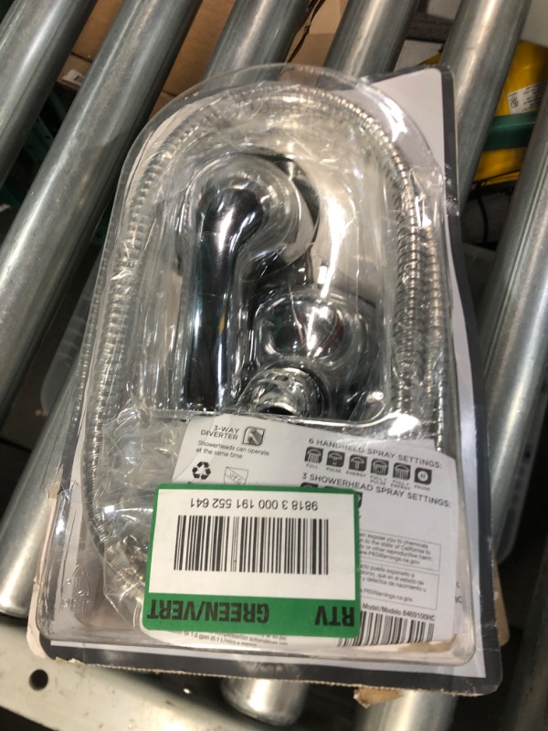 Photo 1 of Glacier Bay 6-Spray Hand Shower and Showerhead Combo Kit in Chrome