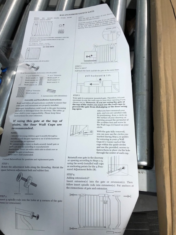 Photo 4 of BalanceFrom Easy Walk-Thru Safety Gate 29.1 - 38.5" Wide