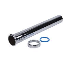 Photo 1 of 1-1/2 in. x 12 in. Chrome-Plated Brass Slip-Joint Sink Drain Extension Tube