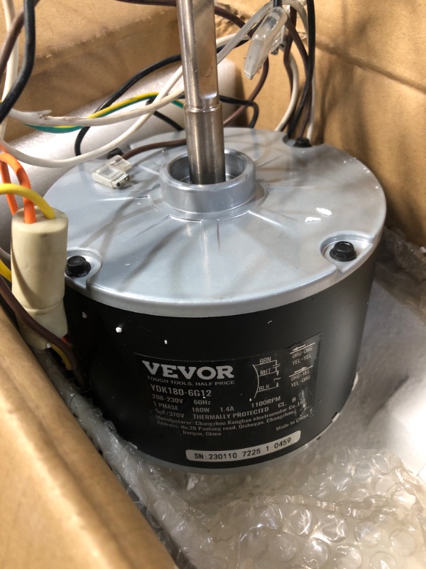 Photo 3 of VEVOR OEM Upgraded Condenser Fan Motor,