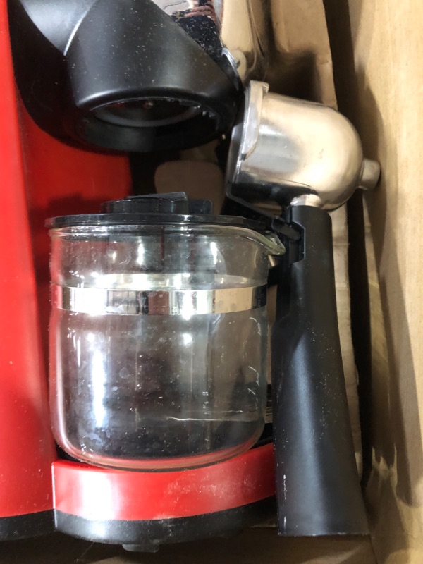 Photo 3 of ****USED*** Imusa USA 4 Cup Epic Electric Espresso/Cappuccino Maker, Red 800 Watts