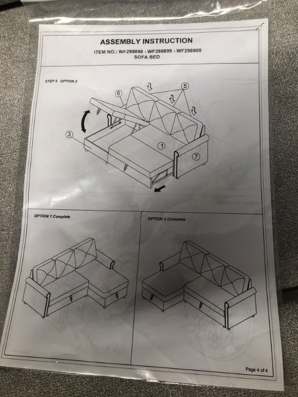 Photo 3 of ****ARMS ONLY!!***** Eafurn 83" Convertible Sectional Sofa Couch PARTS 