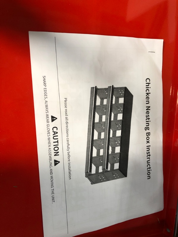 Photo 1 of USED - Chicken Nesting Boxes, LIVOSA 10 Compartment Roll Out Chicken Egg Laying Box