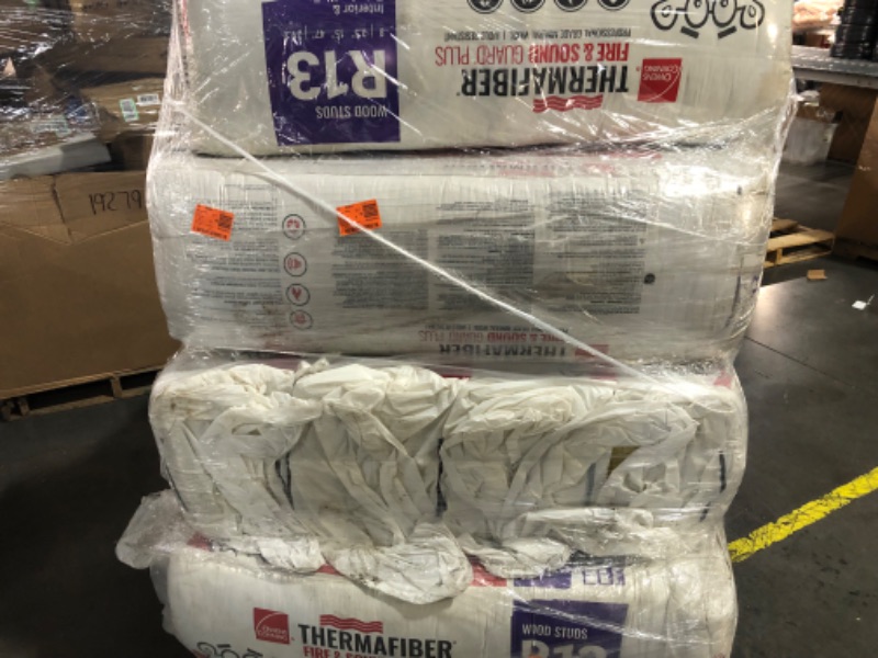 Photo 4 of *LIKE NEW*R13 Thermafiber Fire and Sound Guard Plus Mineral Wool Insulation Batt 15 in. x 47 in.- 13 CASES