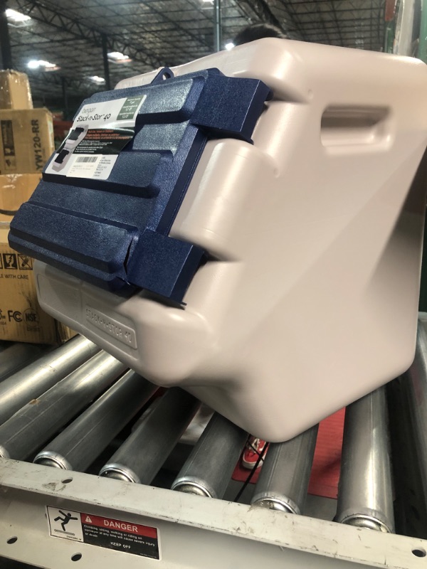 Photo 1 of **LIKE NEW** Bergan Stack-n-Stor - Pet Food Storage Container - Beige and Navy - 9 gal - Small