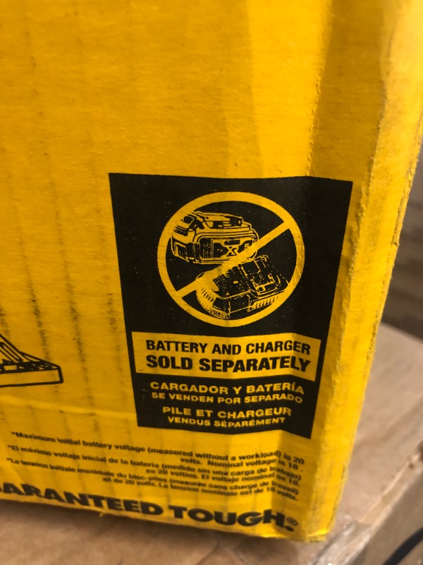 Photo 1 of *USED* *MISSING PARTS* DEWALT 6-1/2-Inch 20V MAX Circular Saw, Tool Only , Yellow Circular Saw Only Saw