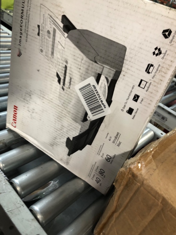 Photo 1 of Canon imageFORMULA R40 Office Document Scanner For PC and Mac, Color Duplex Scanning, Easy Setup For Office Or Home Use, Includes Scanning Software R40 Document Scanner