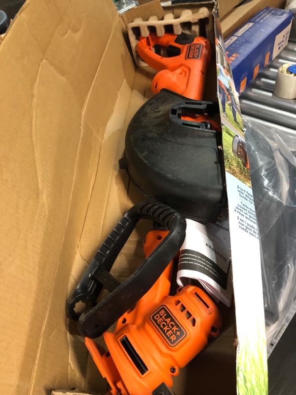 Photo 2 of *MISSING POWER CORD-PREV USED*
BLACK+DECKER String Trimmer with Auto Feed, Electric, 6.5-Amp, 14-Inch (BESTA510)