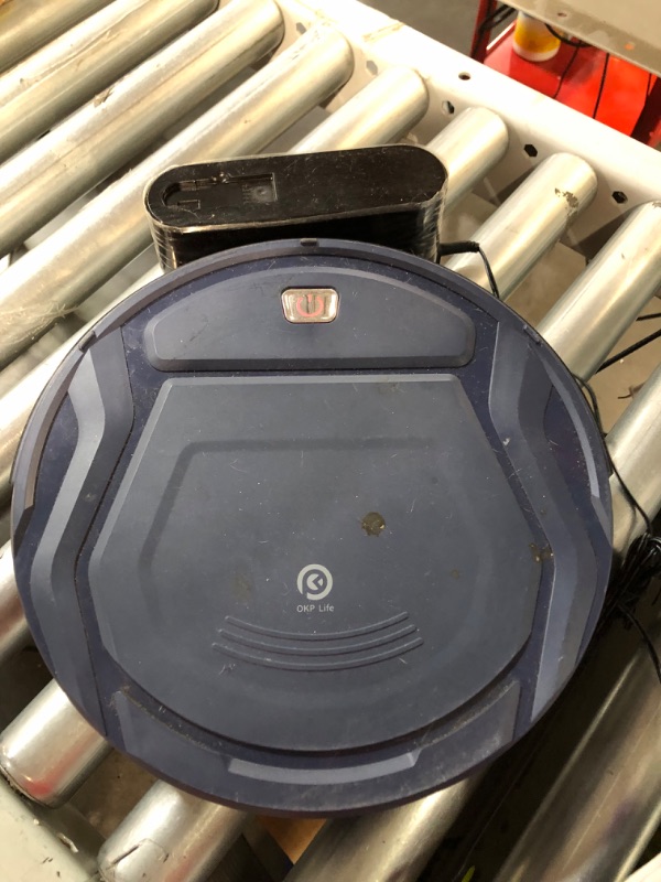 Photo 2 of *PREV USED*OKP Life K2 Robot Vacuum Cleaner 1800 mAh, Blue