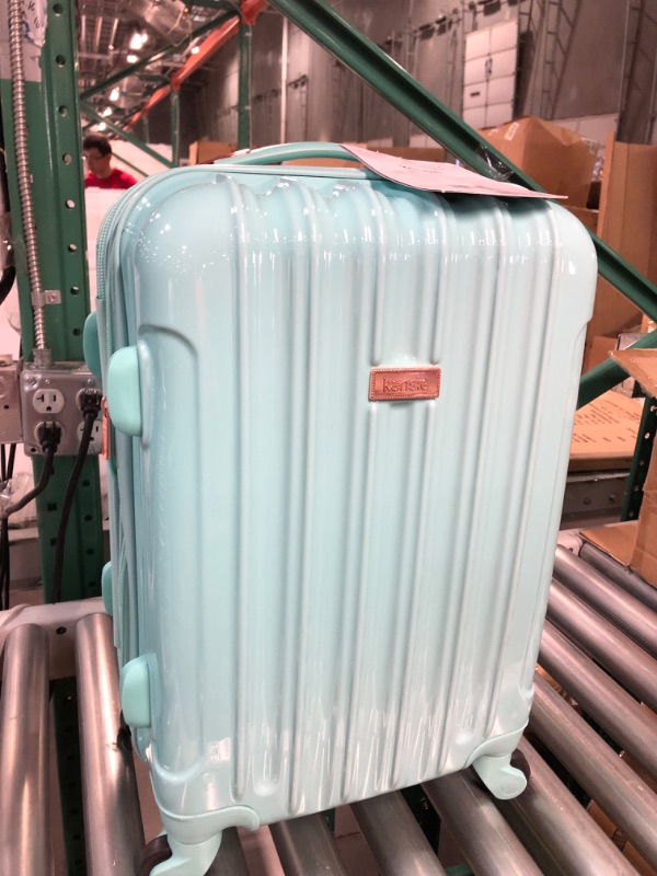 Photo 2 of *LIKE NEW*kensie Women's Alma Hardside Spinner Luggage, Opal, Carry-On 20-Inch 