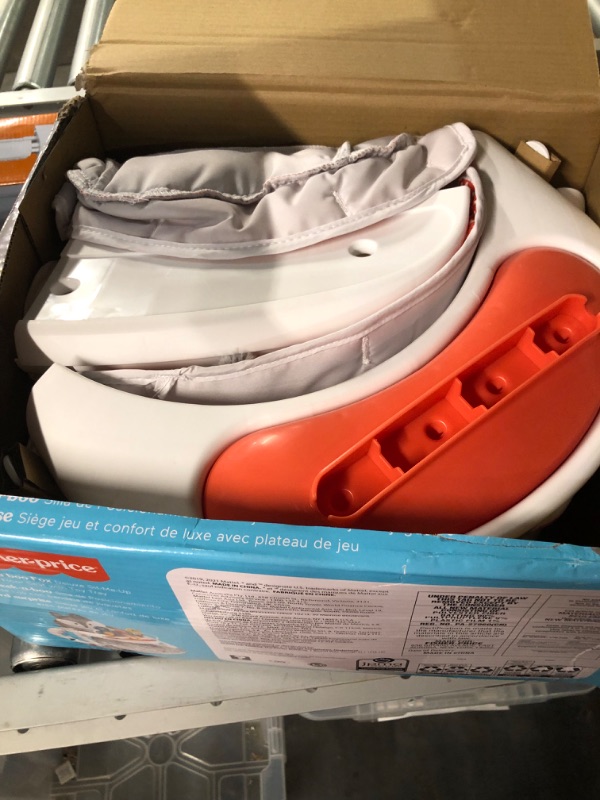 Photo 1 of Fisher-Price Premium Sit-Me-Up Floor Seat with Toy Tray - Peek-a-Boo Fox Portable Baby Chair with Snack Tray and Toys
