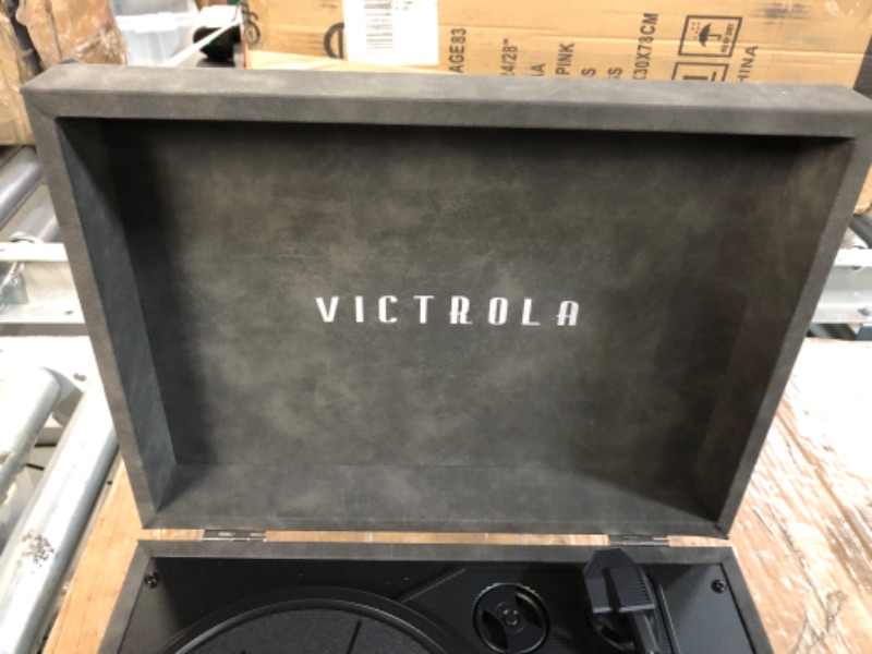 Photo 2 of Victrola Vintage 3-Speed Bluetooth Portable Suitcase Record Player with Built-in Speakers | 