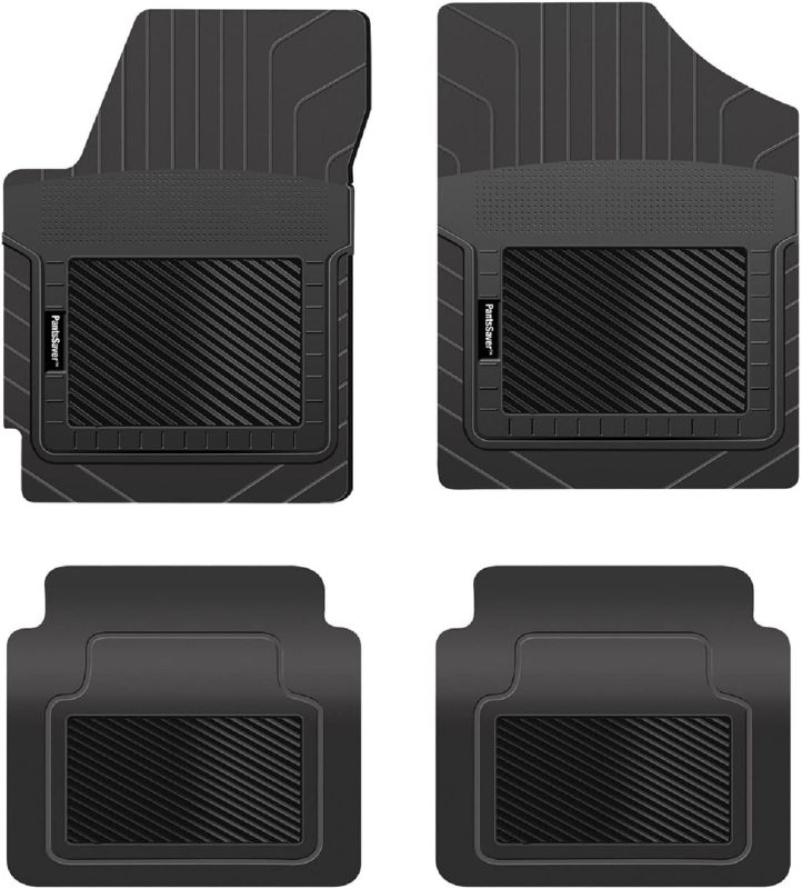 Photo 1 of PantsSaver Custom Fit Floor Mats for Porsche Taycan 2022 All Weather Protection -4 Piece Set (Black)- High Raised Border Protection Great for Catching Spills