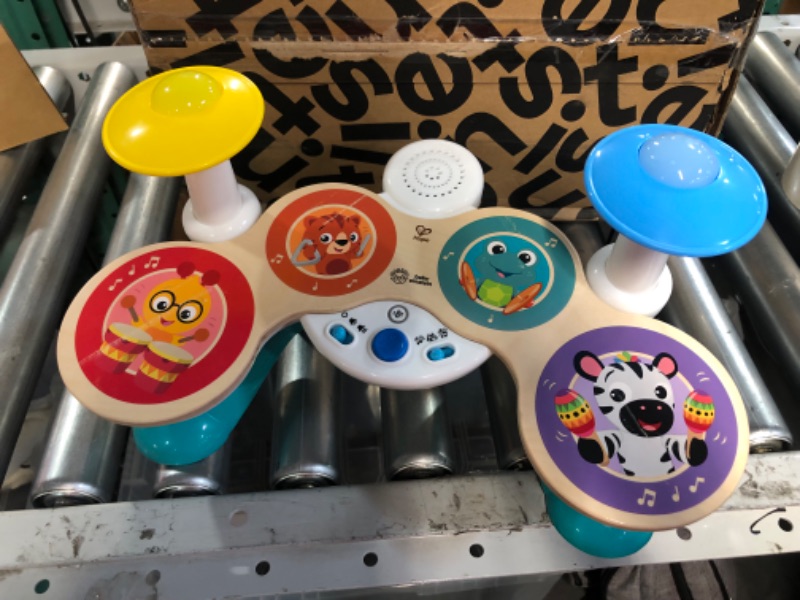 Photo 2 of Baby Einstein Together in Tune Drums? Safe Wireless Wooden Musical Toddler Toy, Magic Touch Collection, Age 12 Months+ Connected Drum