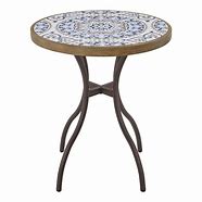 Photo 1 of **stock photo for reference only*** Sylewell 25in ceramic tile bistro table