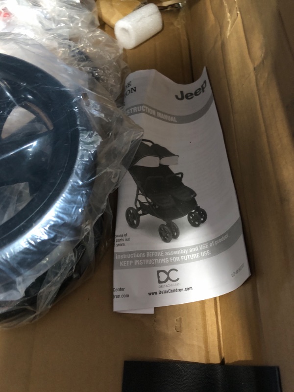 Photo 1 of *damaged**Jeep Destination Ultralight Side x Side Double Stroller, Midnight