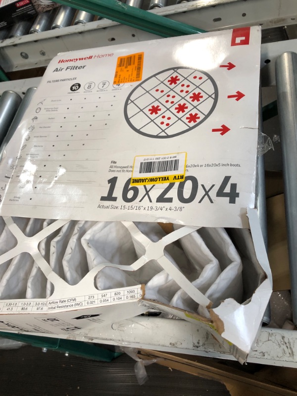 Photo 1 of 16 x 20 x 4 Pleated MERV 12 - FPR 10 Air Filter