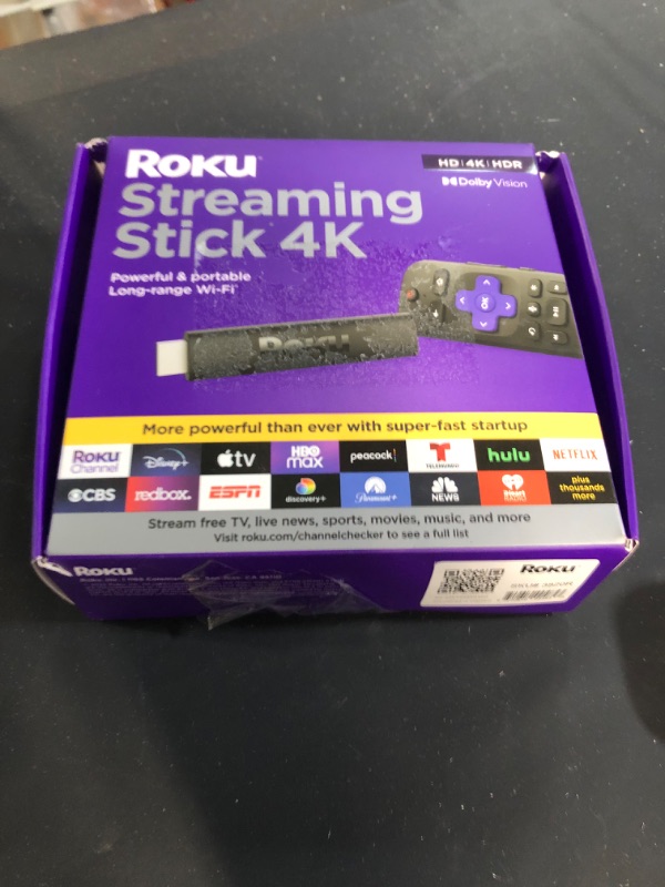 Photo 8 of Roku Streaming Stick 4K | Streaming Device 4K/HDR/Dolby Vision with Roku Voice Remote and TV Controls