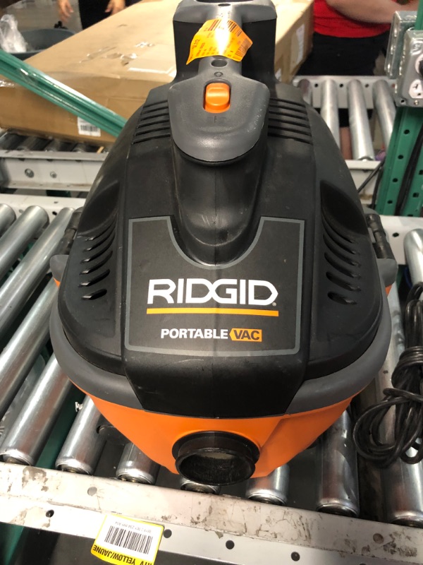 Photo 2 of **JUST VACUUM ENGINE, MISSING ALL ACCESSORIES AND HOSES** Ridgid WD4070 4 Gallon Portable Vacuum