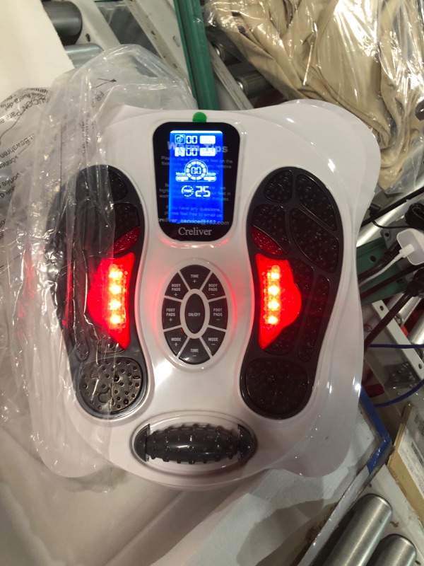 Photo 2 of Creliver Foot Circulation Plus EMS & TENS Foot Nerve Muscle Massager, Electric Foot Stimulator Improves Circulation, Feet Legs Circulation Machine Relieves Body Pains, Neuropathy (FSA or HSA Eligible)