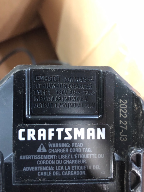 Photo 7 of * does not work very well * sold for parts or repair *
CRAFTSMAN 20V MAX Edger Lawn Tool, Cordless Lawn Edger with Battery & Charger Included 
