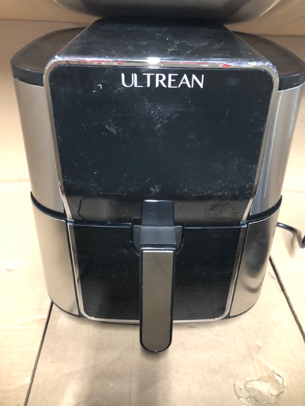 Photo 3 of UNFUCTIONAL/ PARTS ONLY**
Ultrean Air Fryer, Stainless Steel Air Fryer - SILVER 