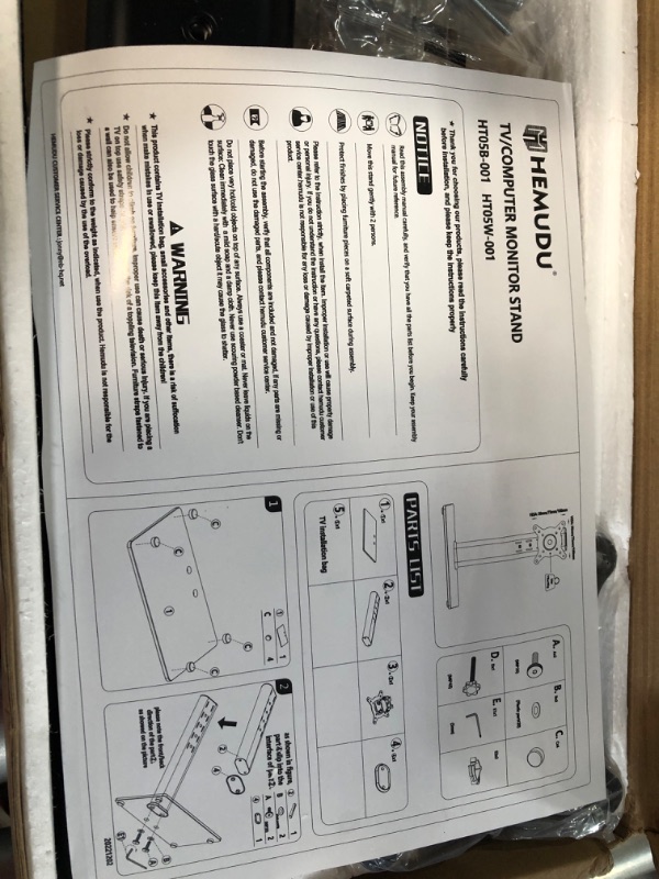 Photo 2 of Universal Floor TV Stand with Mount for 19 to 42 inch