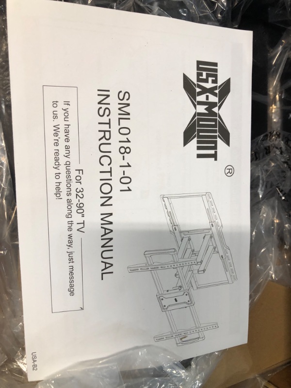 Photo 3 of NEW**
USX MOUNT Full Motion Sliding TV Wall Mount for 32-90" TV