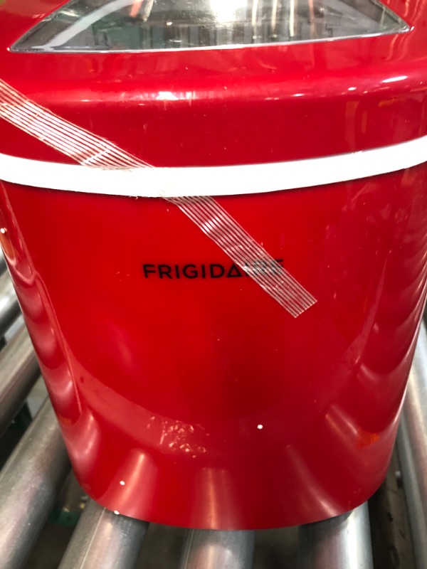 Photo 2 of **PARTS ONLY** Frigidaire EFIC108-RED Compact Ice Maker (Red) Red Ice Maker