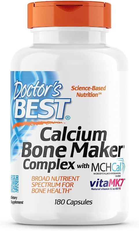 Photo 1 of Doctor's Best Calcium Bone Maker Complex with MCHCal, Supports Bone Health, Muscular, Skeletal & Vascular Health, 180 Caps