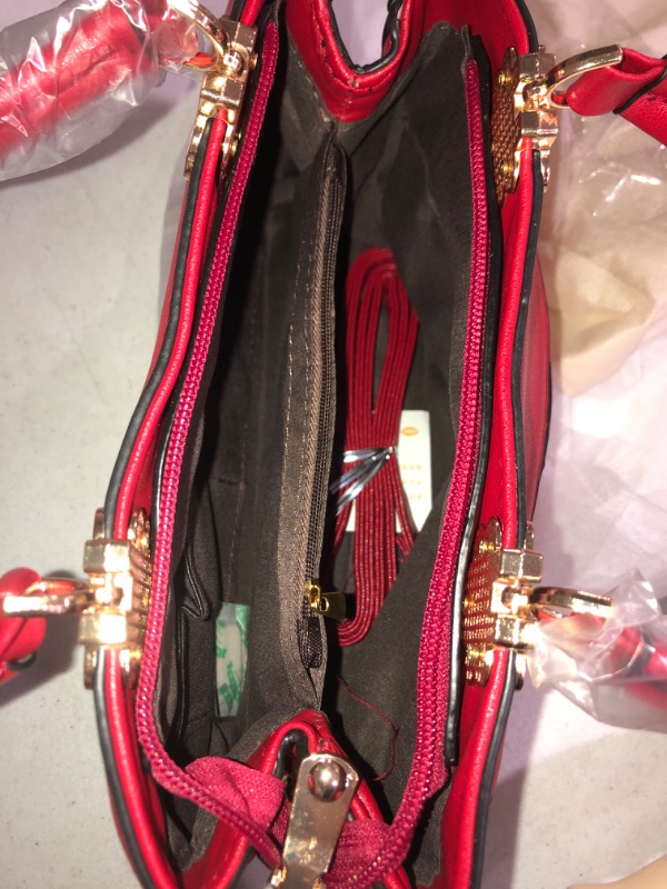 Photo 1 of **STOCK PHOTO REFERENCE ONLY SEE NOTES FOR PICTURES** ELDA Small Satchel Bags For Women Crossbody Red