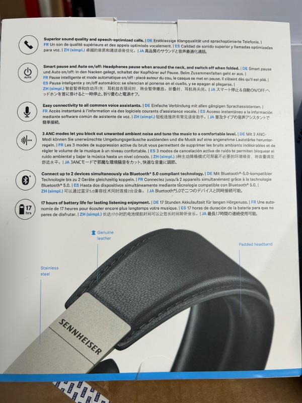 Photo 3 of SENNHEISER Momentum 3 Wireless Noise Cancelling Headphones