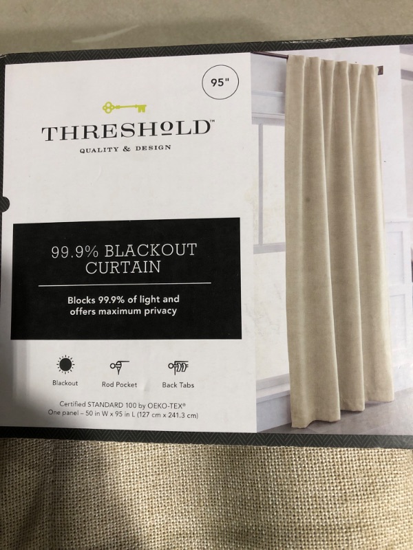 Photo 2 of * single panel * 
Aruba Linen Blackout Curtain Panel - Threshold™