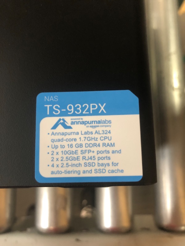Photo 5 of QNAP TS-932PX-4G 5+4 Bay High-Speed NAS with Two 10GbE and 2.5GbE Ports 9-bay TS-x32PX