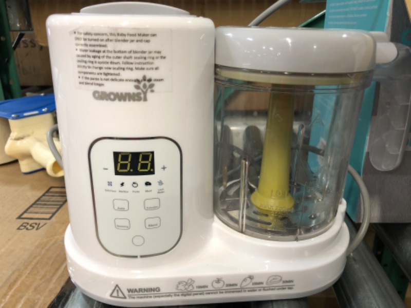 Photo 2 of * item does not power on * sold for parts or repair *
Baby Food Maker | Baby food Processor | All-in-One Puree Blender Steamer Grinder, 