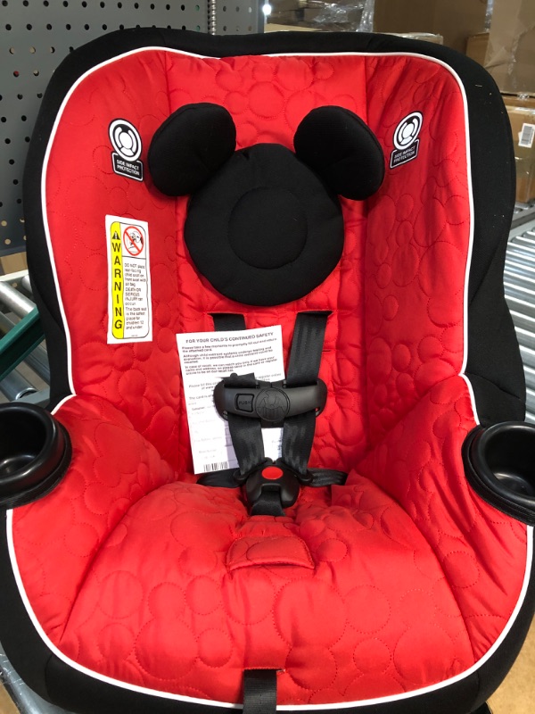 Photo 2 of Disney Baby Onlook 2-in-1 Convertible Car Seat, Rear-Facing 5-40 pounds and Forward-Facing 22-40 pounds and up to 43 inches, Mouseketeer Mickey