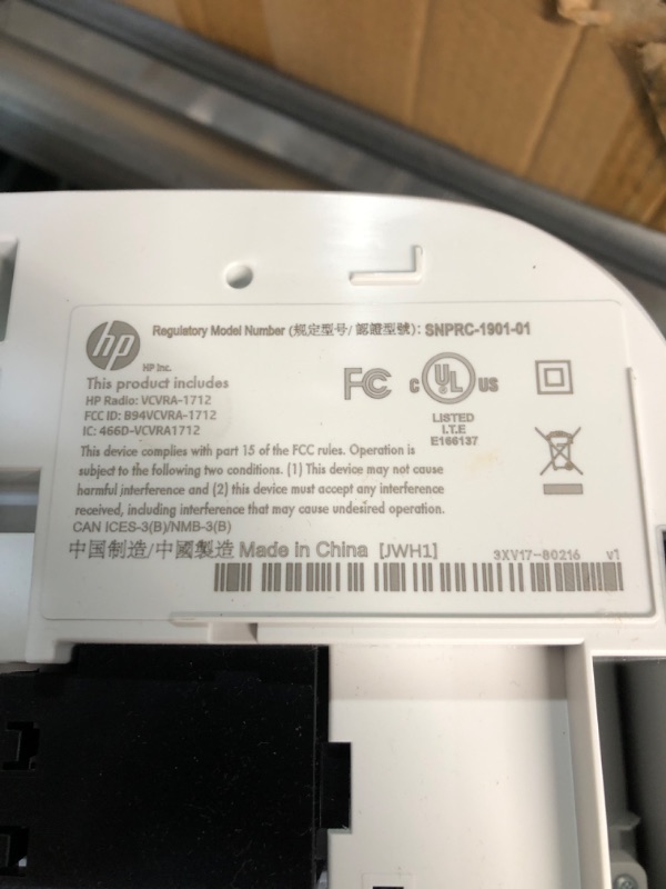 Photo 3 of HP DeskJet 2755e Wireless Color All-in-One Printer with bonus 6 months Instant Ink (26K67A), white