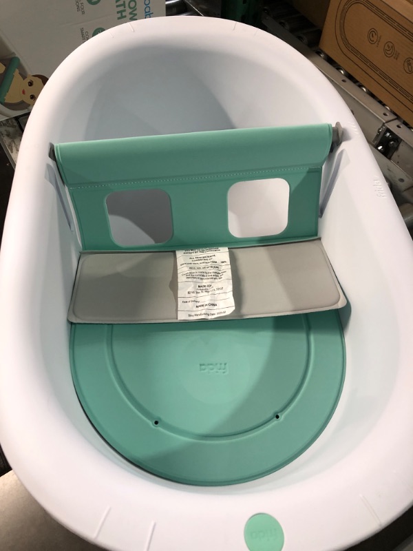 Photo 3 of 4-in-1 Grow-with-Me Bath Tub by Frida Baby Transforms Infant Bathtub to Toddler Bath Seat with Backrest for Assisted Sitting in Tub