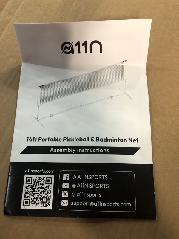 Photo 2 of 14ft Badminton Pickleball Net 