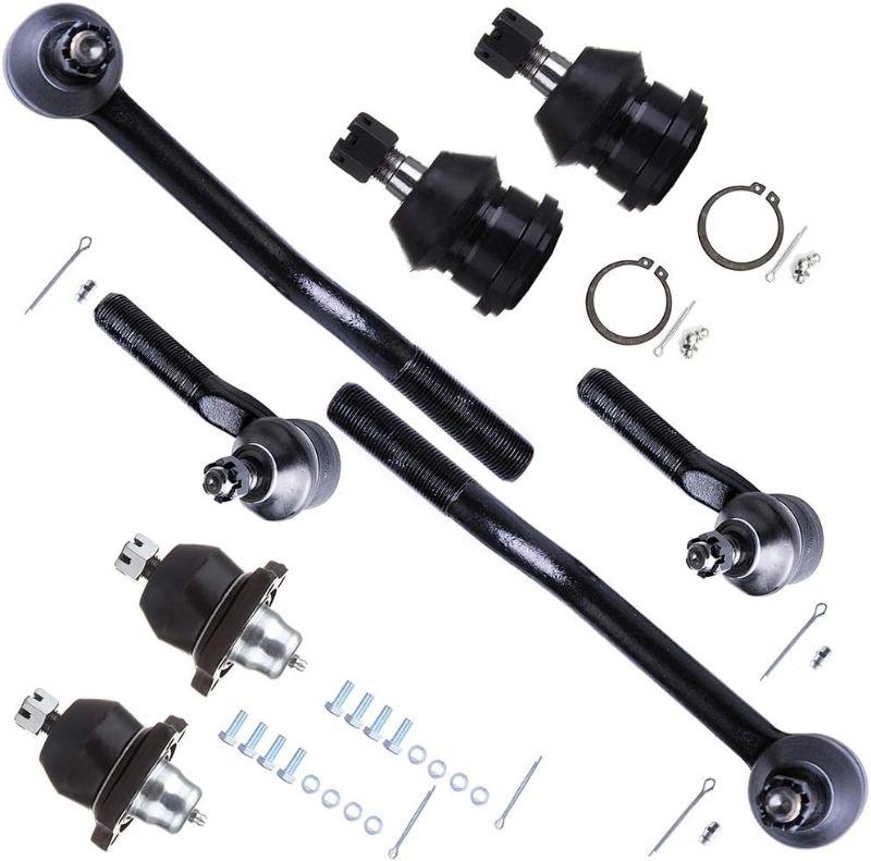 Photo 1 of 8pc Set Front Suspension Kit Inner Tie Rod End Outer Tie Rod End Upper Ball Joint Lower Ball Joint Replacement for Nissan D21