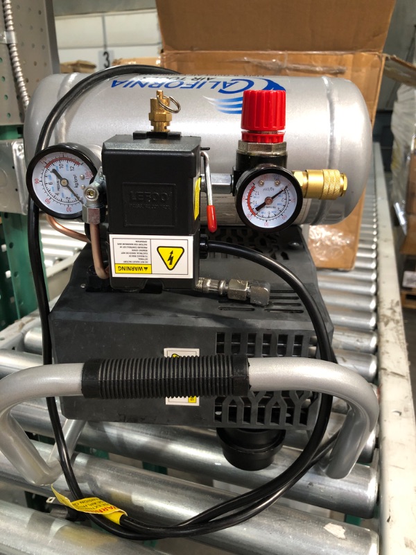 Photo 1 of ***NONFUNCTIONAL - SEE NOTES***
California Air Tools CAT-1P1060S Light & Quiet Portable Air Compressor, Silver 1 gallon